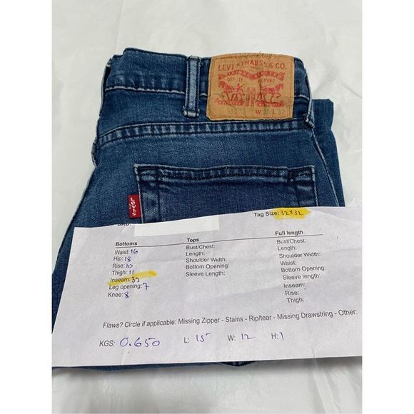 Levi's Strauss 511 Other - Levi's Strauss 511 Blue Jeans Men’s Size 32 X 32  Straight cut Pre-Owned